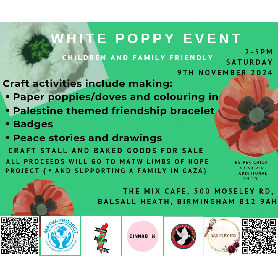WHITE POPPY EVENT